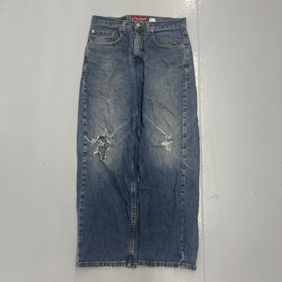 Vintage 90s Levi's 569 Loose Straight Baggy Jeans 32x29 - Picture 1 of 5